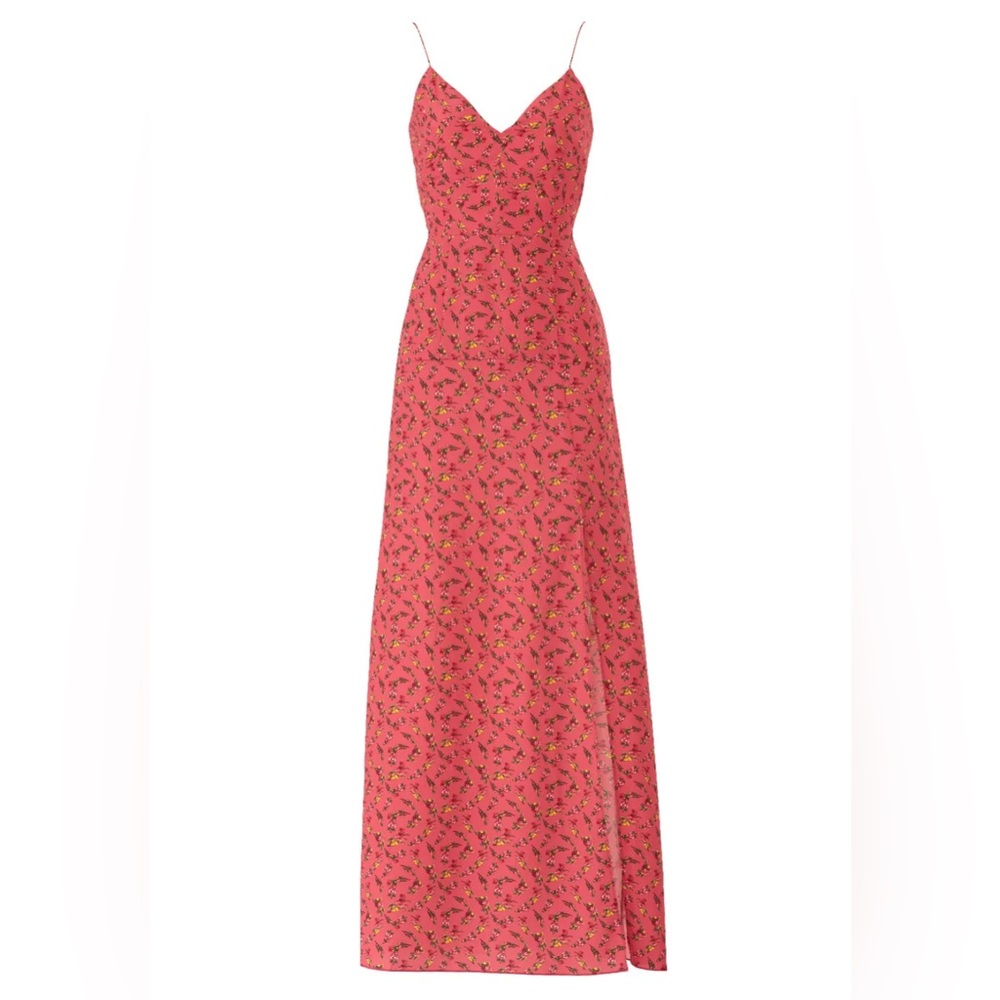 Slate & Willow RTR Rose Vine Maxi with Thigh Split EUC Sz 4